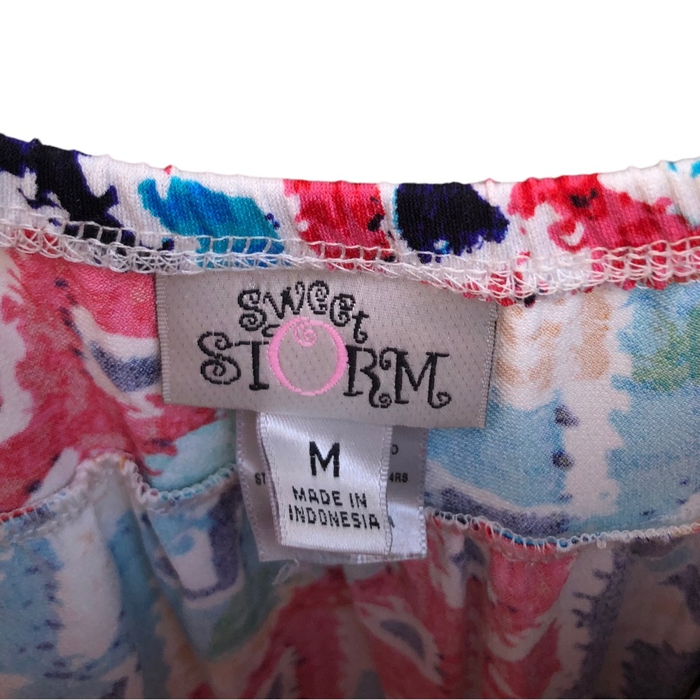 Sweet Storm Bright Colored Simple Sun Dress size Medium - Picture 3 of 9